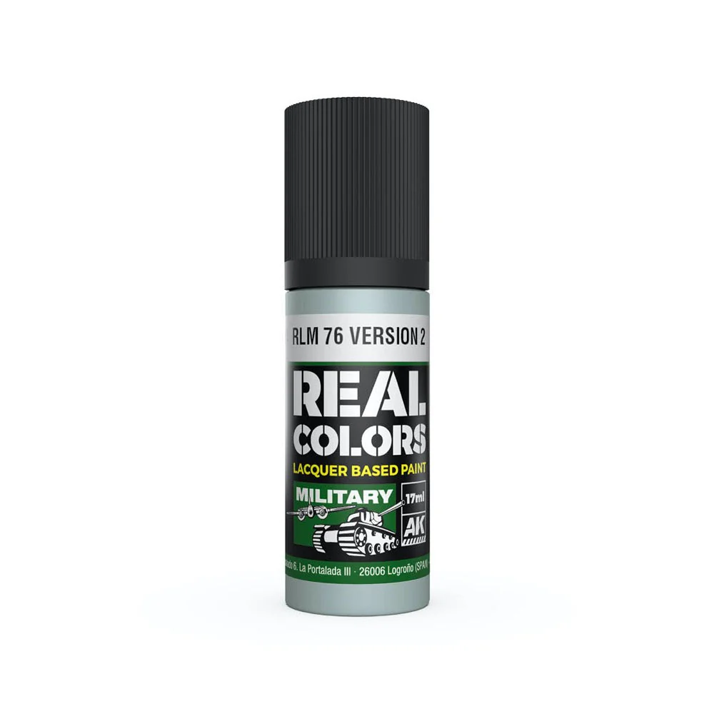 AK Interactive RC944 Real Colors RLM 76 Version 2 17ml Lacquer Paint