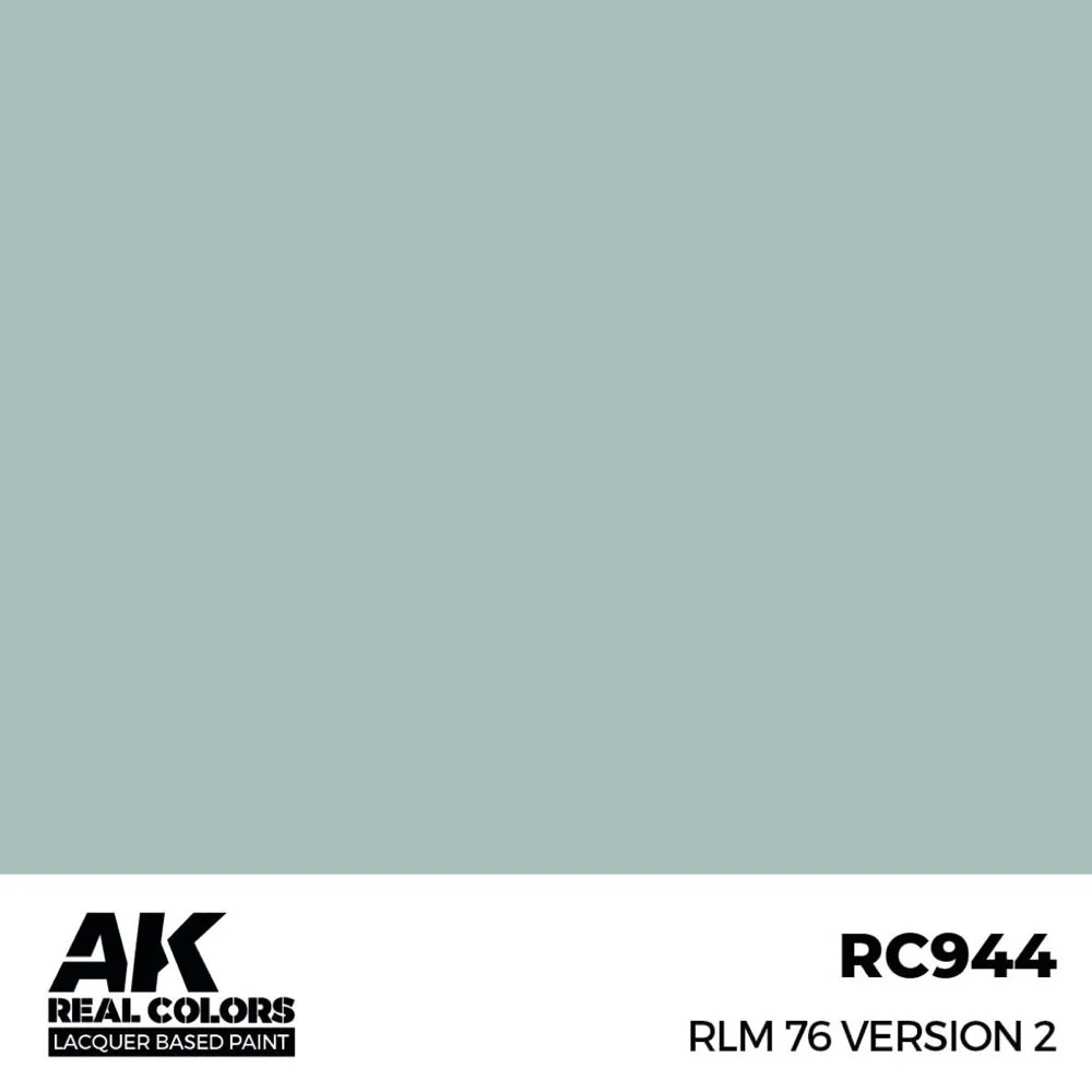 AK Interactive RC944 Real Colors RLM 76 Version 2 17ml Lacquer Paint - Image 2