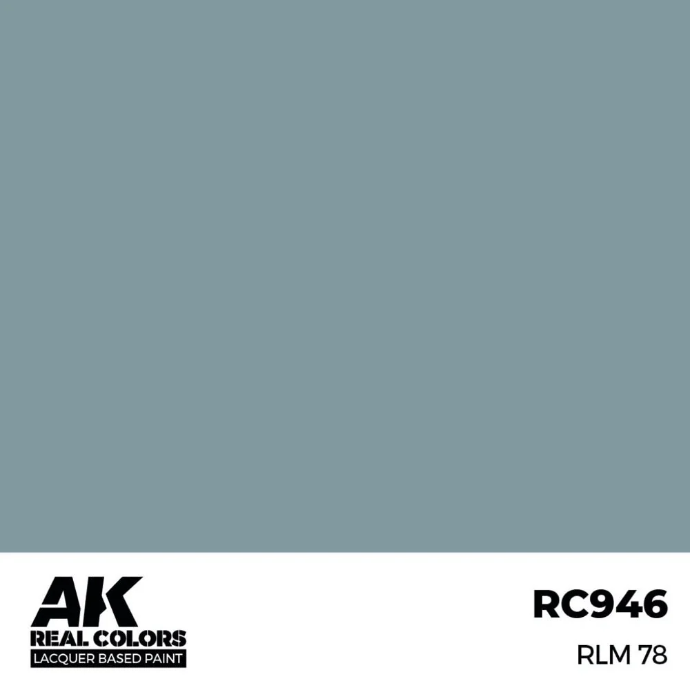 AK Interactive RC946 Real Colors RLM 78 17ml Lacquer Paint - Image 2