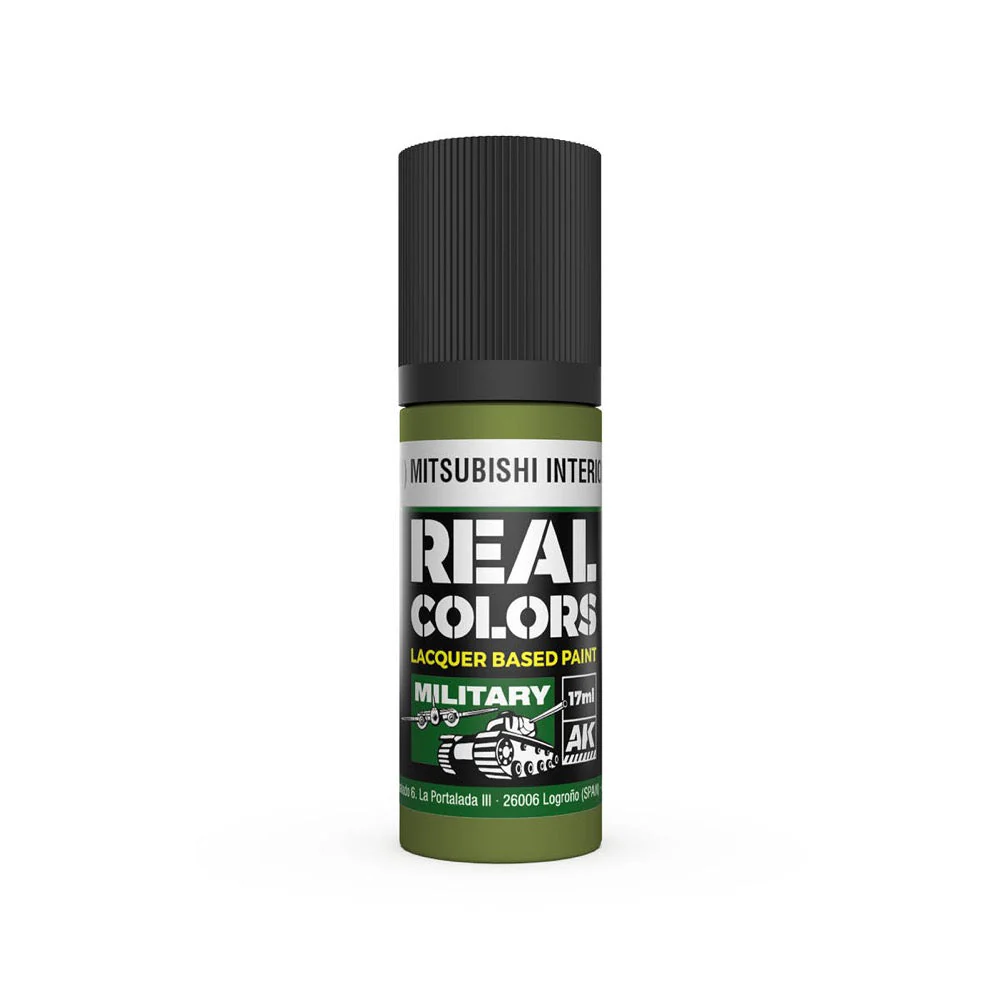 AK Interactive RC956 Real Colors IJN M3 M MITSUBISHI Interior Green 17ml Lacquer Paint