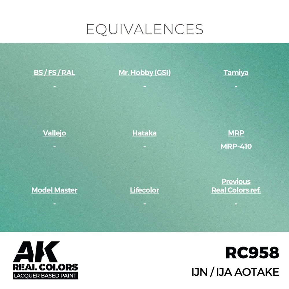 AK Interactive RC958 Real Colors IJN / IJA Aotake 17ml Lacquer Paint - Image 3