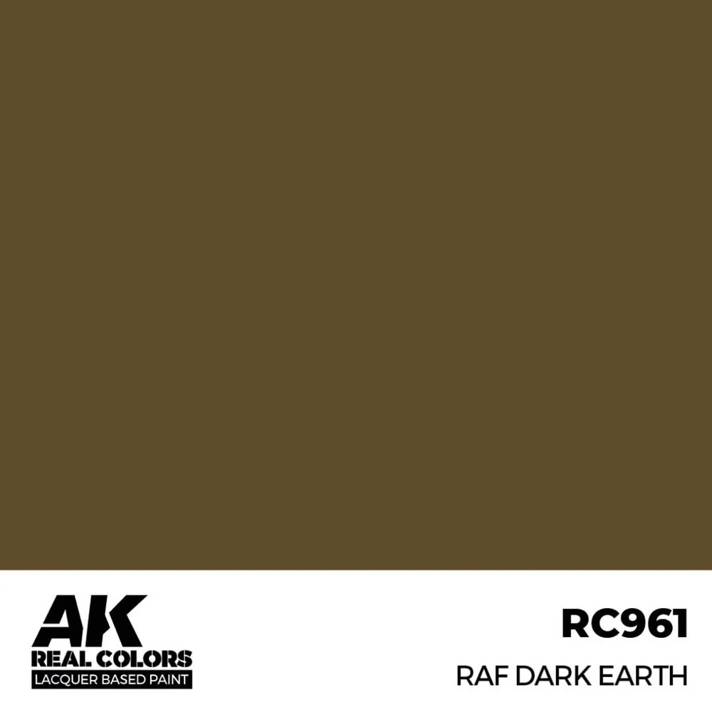 AK Interactive RC961 Real Colors RAF Dark Earth 17ml Lacquer Paint - Image 2
