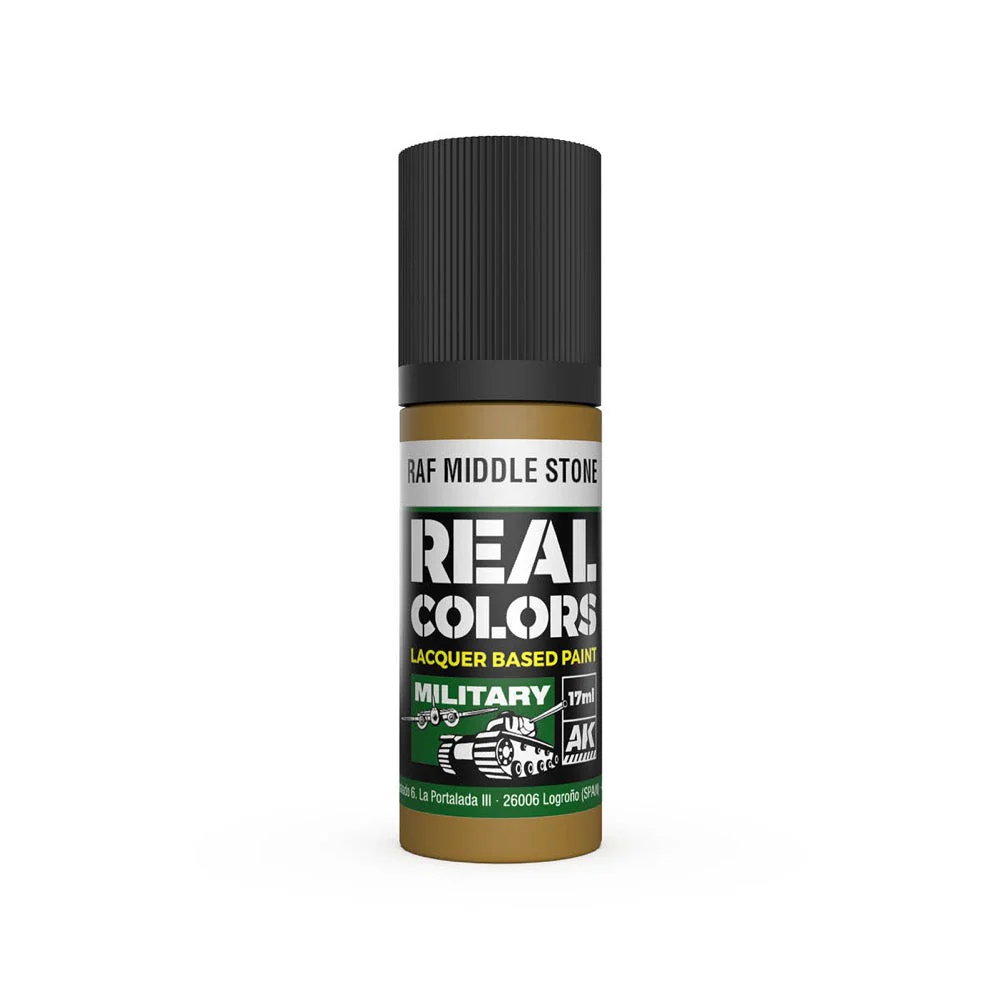 AK Interactive RC966 Real Colors RAF Middle Stone 17ml Lacquer Paint