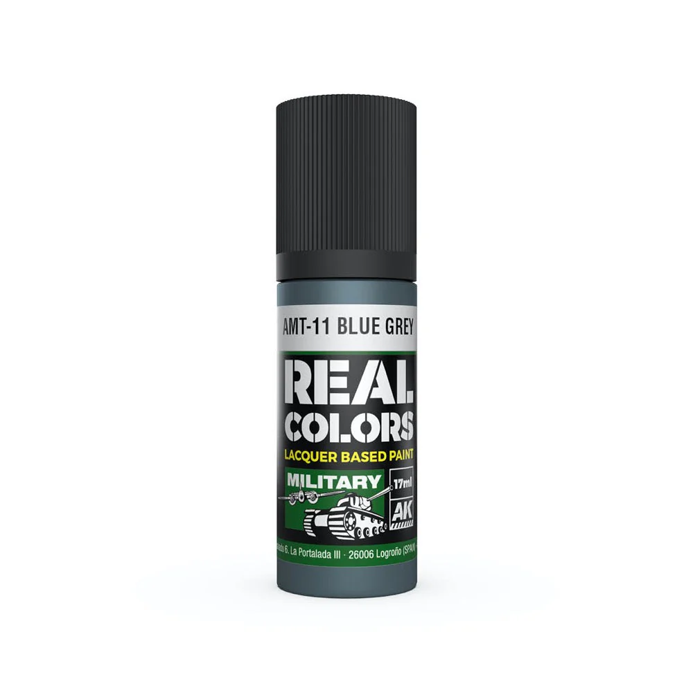 AK Interactive RC977 Real Colors AMT-11 Blue Grey 17ml Lacquer Paint