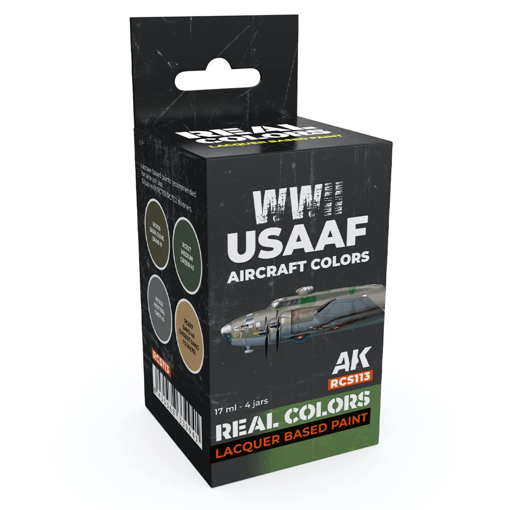 AK Interactive RCS113 Real Colors Set WWII USAAF Aircraft Colours