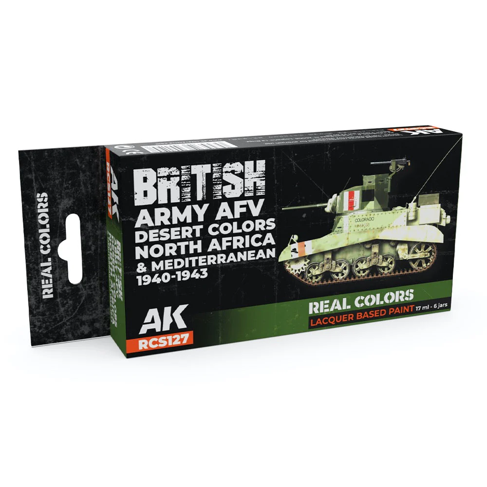 AK Interactive RCS127 Real Colors Set British Army AFV Desert Colours
