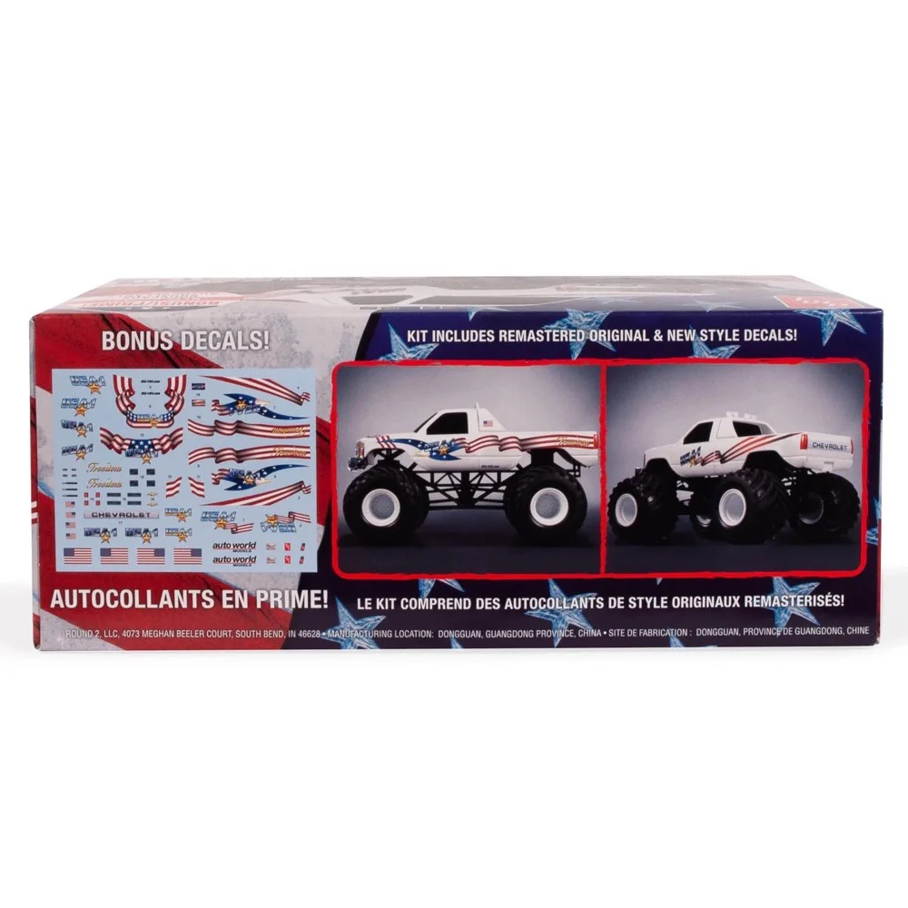 AMT 1351 1/32 USA 1 4x4 Monster Truck Snap Together Kit - Image 2