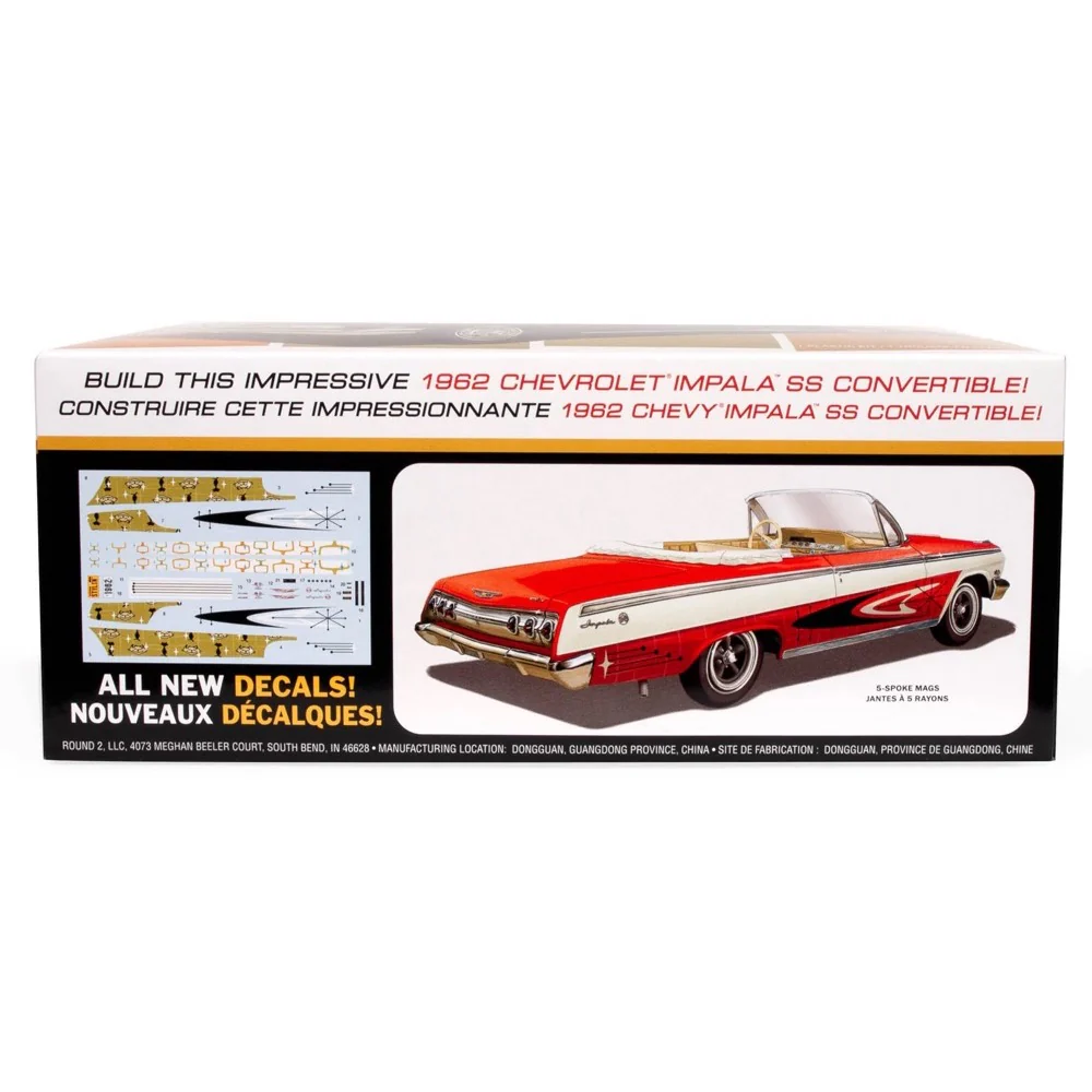 AMT 1355 1/25 1962 Chevy Impala Convertible - Image 2