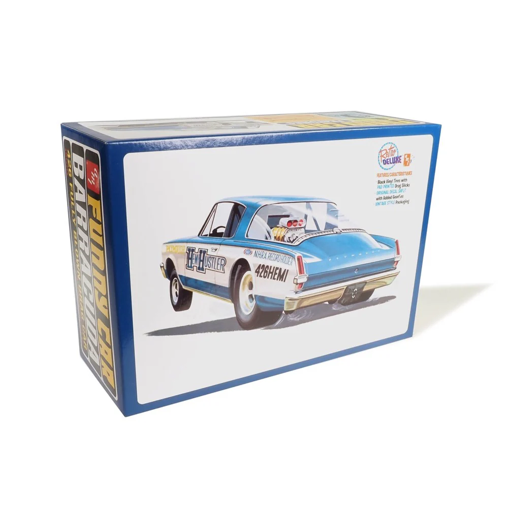 AMT 1464 1/25 1966 Plymouth Barracuda Funny Car "Hemi Hustler" - Image 2
