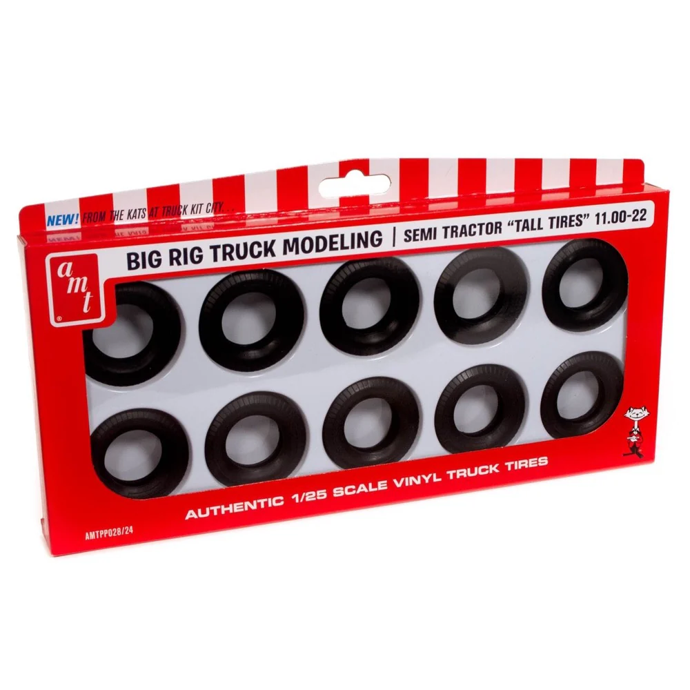 AMT PP028 1/25 Semi Truck Tall Tires Pack