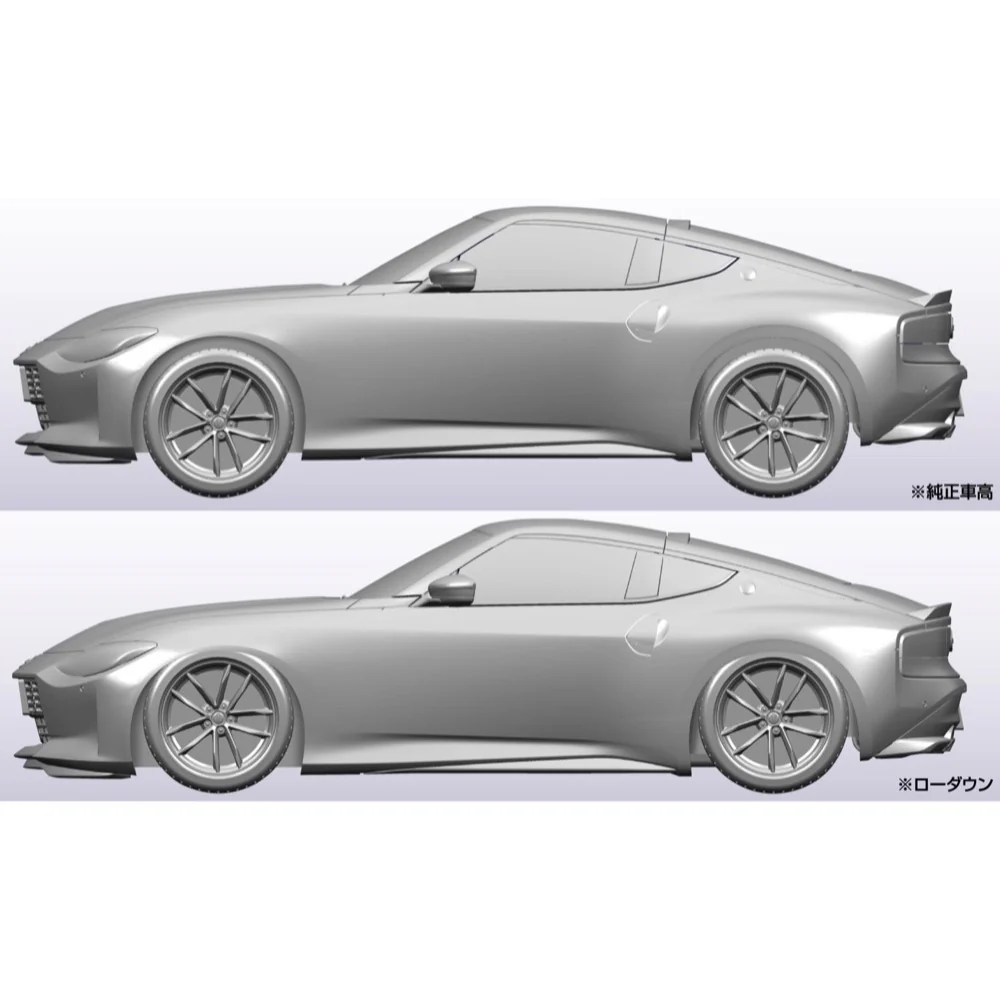 Aoshima 006263 1/32 Snap Kit Nissan RZ34 Fairlady Z Brilliant Silver - Image 4