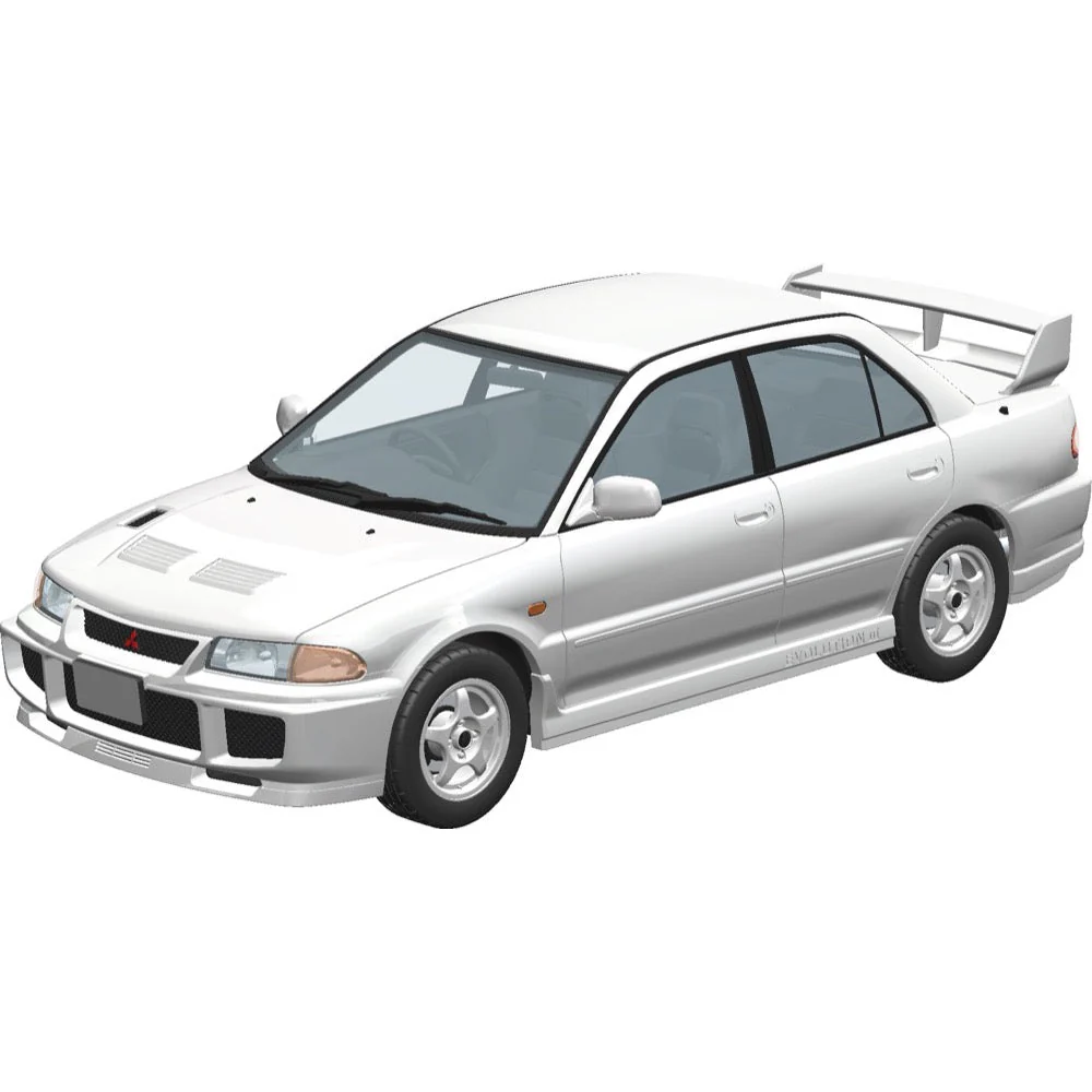 Aoshima 006780 1/24 Snap CE9A Lancer Gsr Evolution III 1995 Scotia White - Image 2