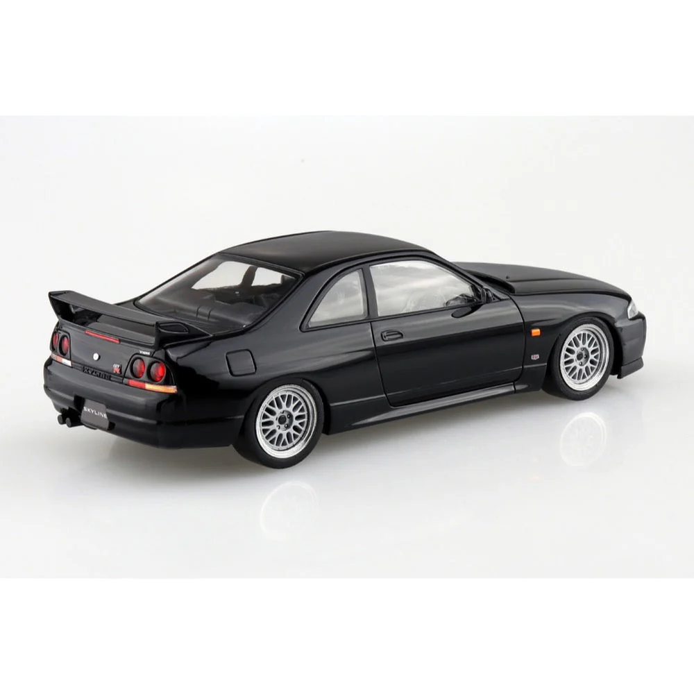 Aoshima 020417 1/32 Snap Nissan R33 Skyline Gt-R Custom Wheel Black - Image 2
