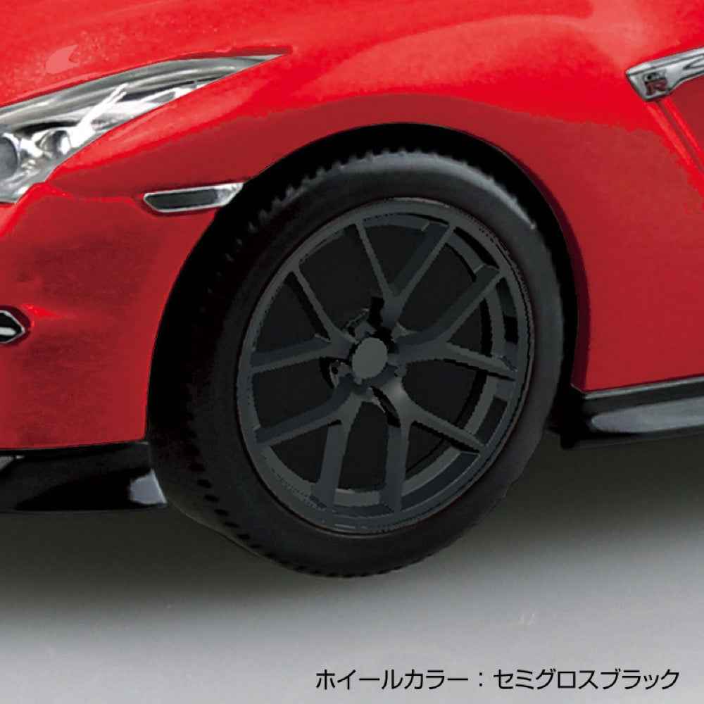 Aoshima 1/32 Snap Nissan R35 GT-R 2024 Custom Wheel Red - Image 2