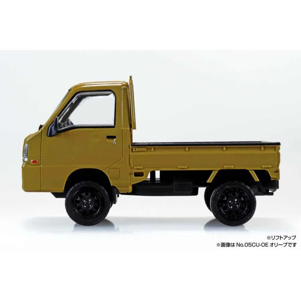 Aoshima 1/32 Snap Subaru Sambar Truck Custom Wheels Olive - Image 4