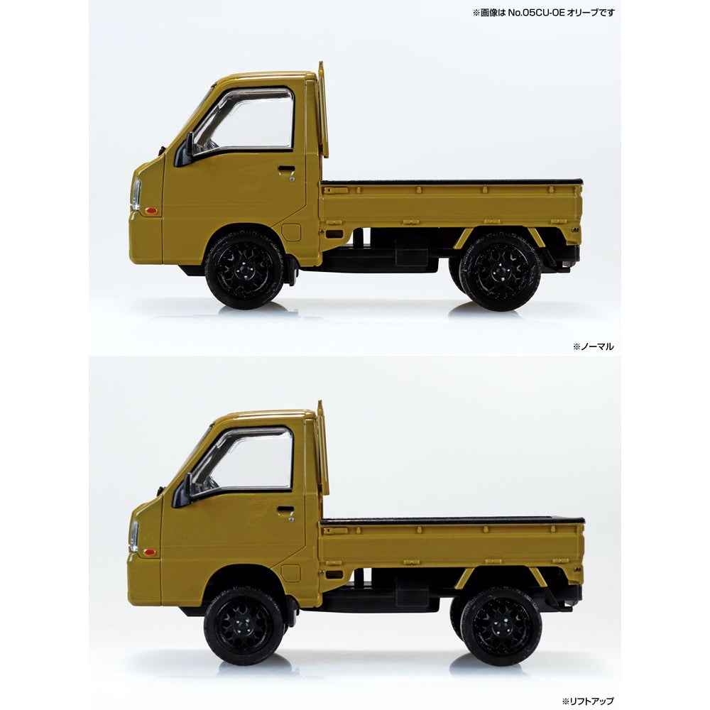 Aoshima 1/32 Snap Subaru Sambar Truck Custom Wheels Olive - Image 6