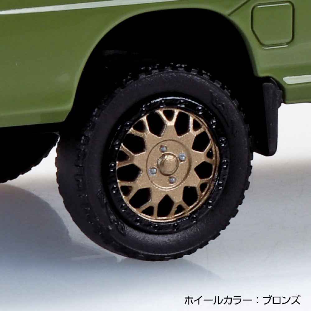 Aoshima 1/32 Snap Subaru Sambar Truck Custom Wheels Olive Green - Image 7