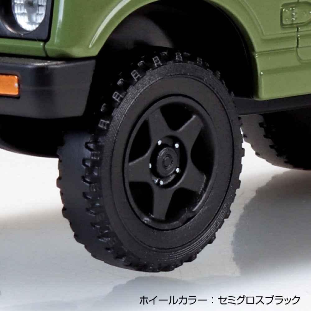 Aoshima 1/32 Snap Suzuki JA11 Jimny Custom Wheel Olive Green - Image 5