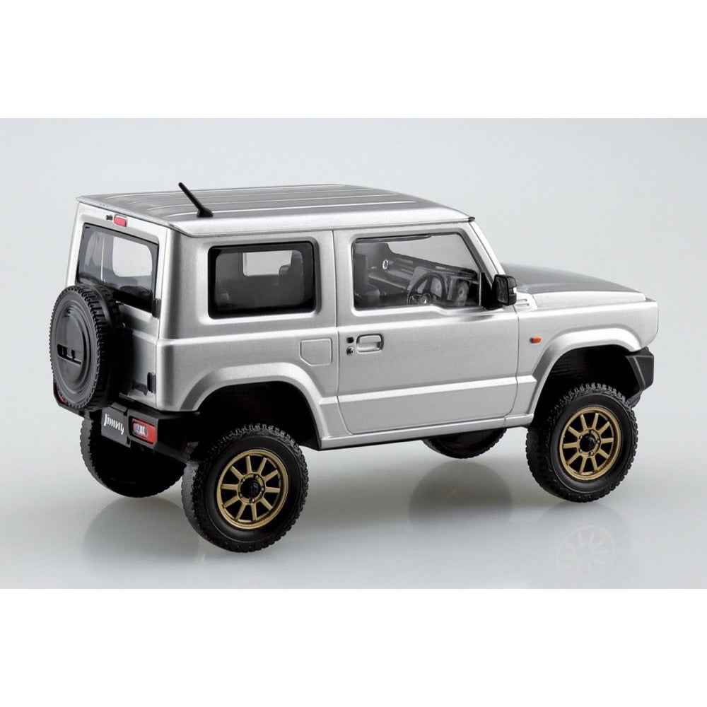 Aoshima 1/32 Snap Suzuki JB64 Jimny Custom Wheel Silky Silver Metallic - Image 2