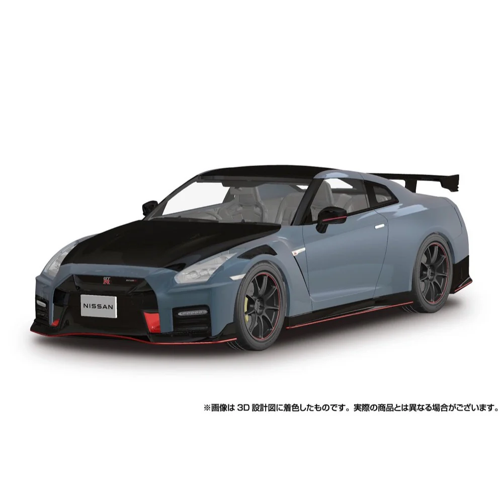 Aoshima A006593 1/24 Snap R35 Nissan GT-R Nismo Special Edition 2022 Nismo Stealth Gray - Image 2