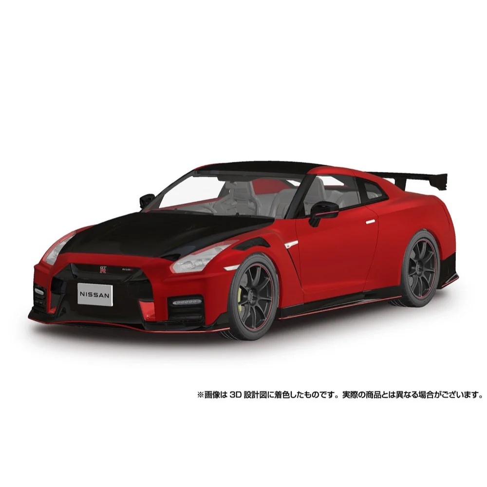 Aoshima A006594 1/24 Snap R35 Nissan GT-R Nismo Special Edition 2022 Vibrant Red - Image 2
