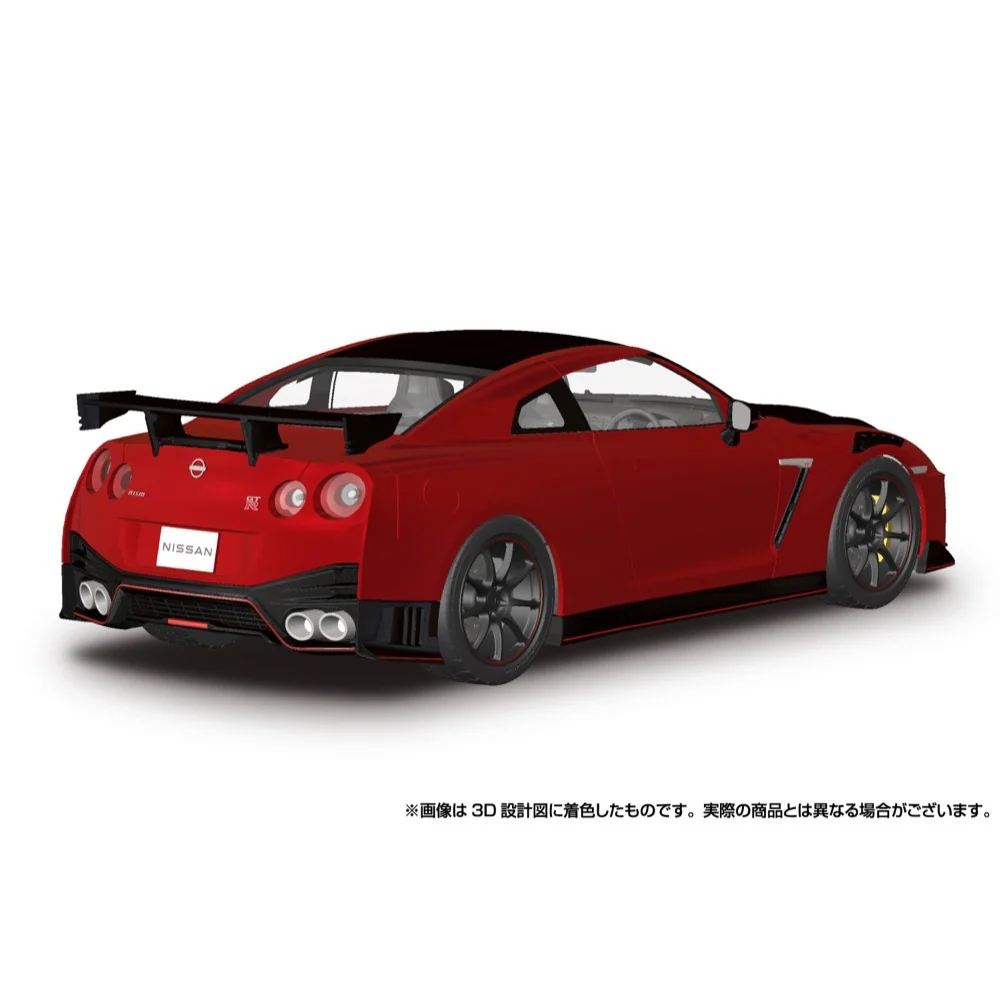 Aoshima A006594 1/24 Snap R35 Nissan GT-R Nismo Special Edition 2022 Vibrant Red - Image 3