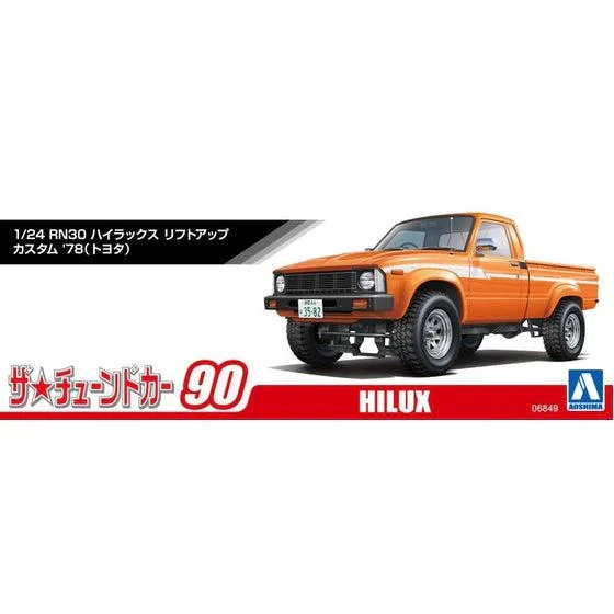 Aoshima A006849 1/24 Rn30 Hilux Lift Up Custom '78 (Toyota) - Image 4