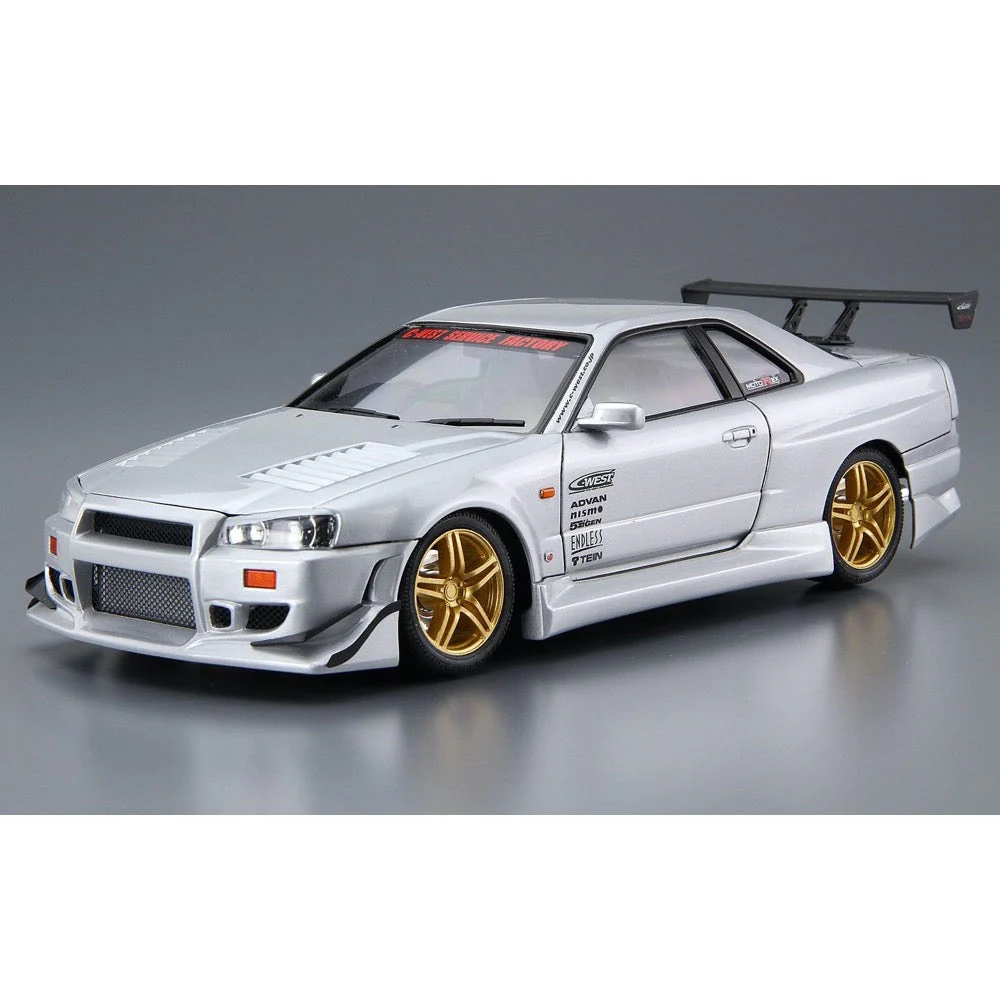 Aoshima A006990 1/24 C-West Bnr34 Skyline Gt-R '02 (Nissan) - Image 2