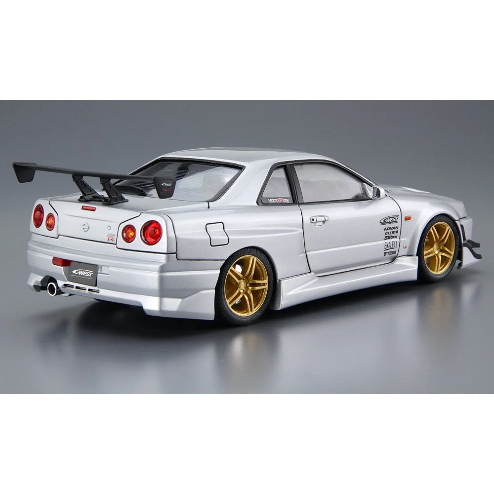 Aoshima A006990 1/24 C-West Bnr34 Skyline Gt-R '02 (Nissan) - Image 3
