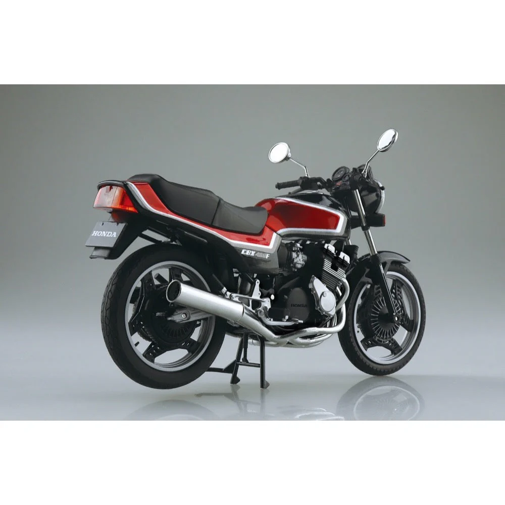 Aoshima A011199 1/12 Diecast Honda Cbx400F Black/Candy Alamoana Red - Image 3
