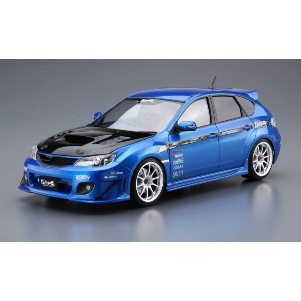 Aoshima A020064 1/24 Ings GRB Impreza WRV STI '07 Subaru - Image 2