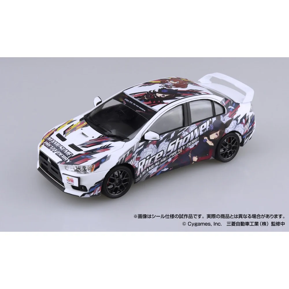 Aoshima A020128 1/24 Umamusume: Pretty Derby Ver.2 Cz4A Lancer Evolution X Final Edition 2015 (Mitsubishi) - Image 3