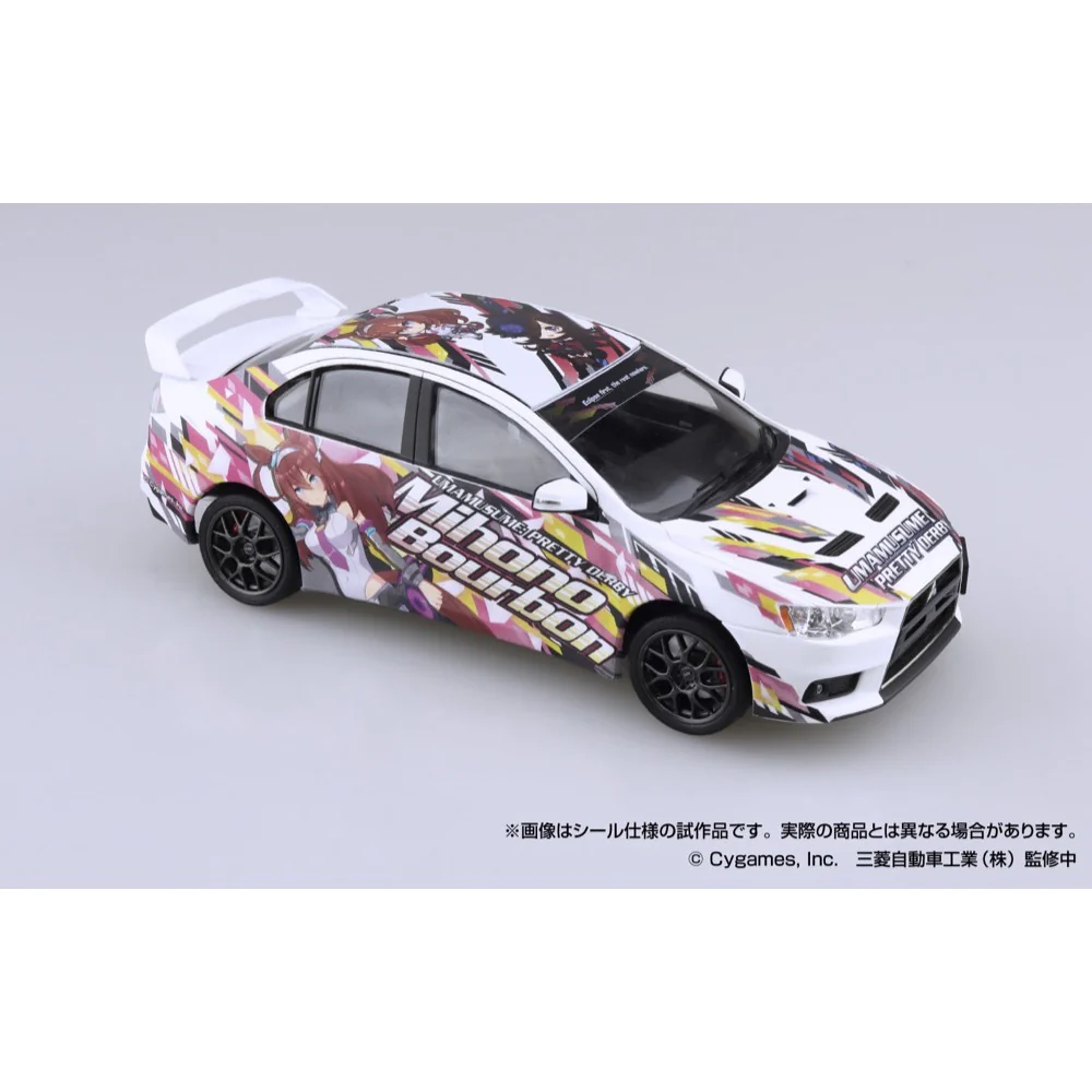 Aoshima A020128 1/24 Umamusume: Pretty Derby Ver.2 Cz4A Lancer Evolution X Final Edition 2015 (Mitsubishi) - Image 4
