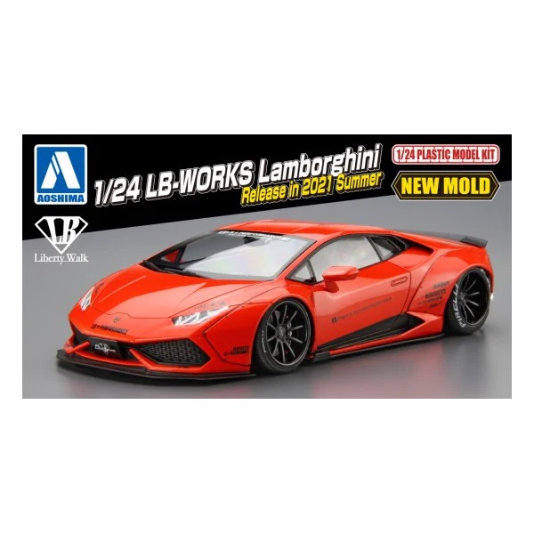 Aoshima A020215 1/24 Lb-Works Lamborghini Huracan Ver.1 - Image 7