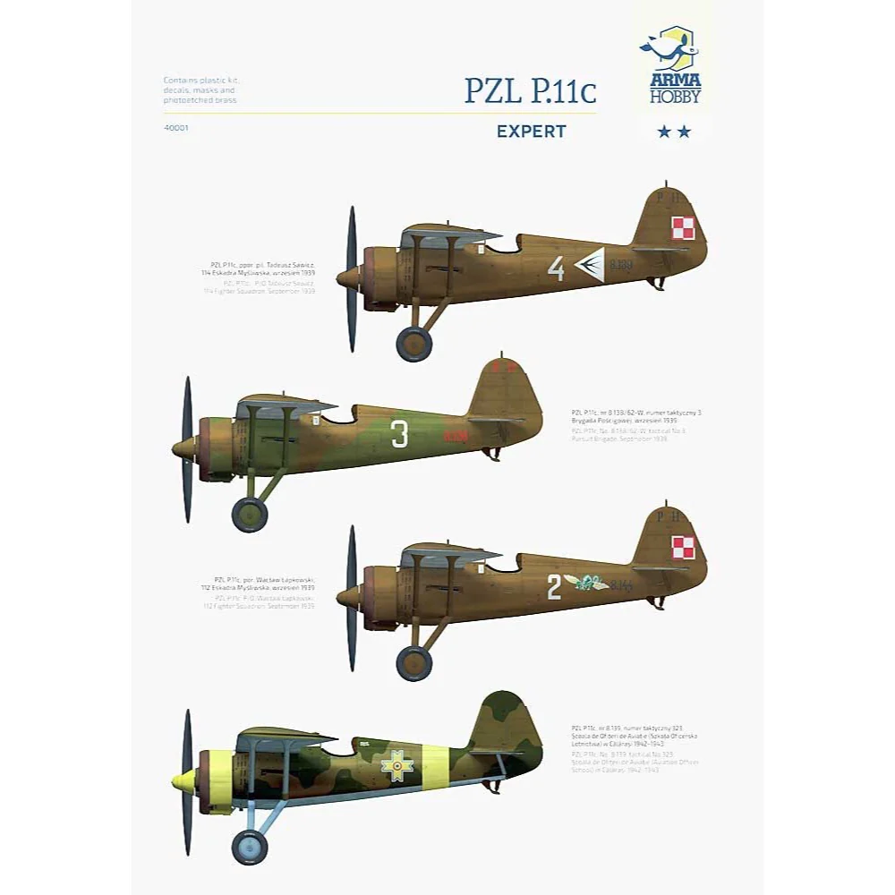 Arma Hobby 40001 1/48 PZL P.11c Expert Set - Image 8