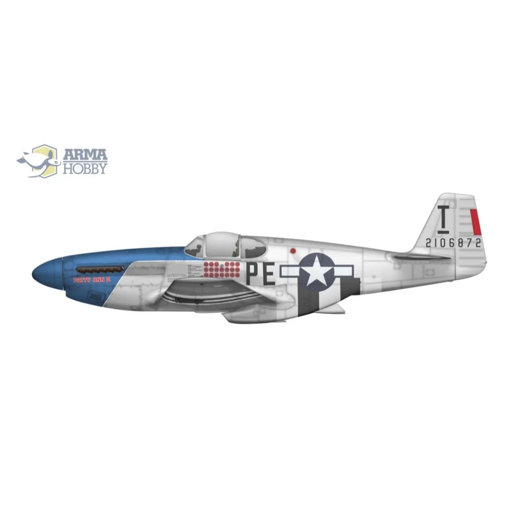 Arma Hobby 70041 1/72 P-51B Mustang - Image 8