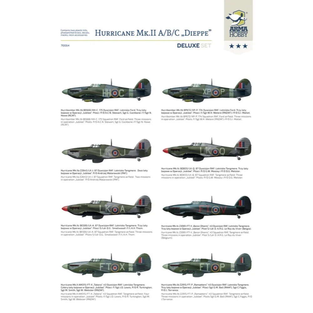 Arma Hobby 70054 1/72 Hurricane Mk II a/b/c Dieppe - Image 4