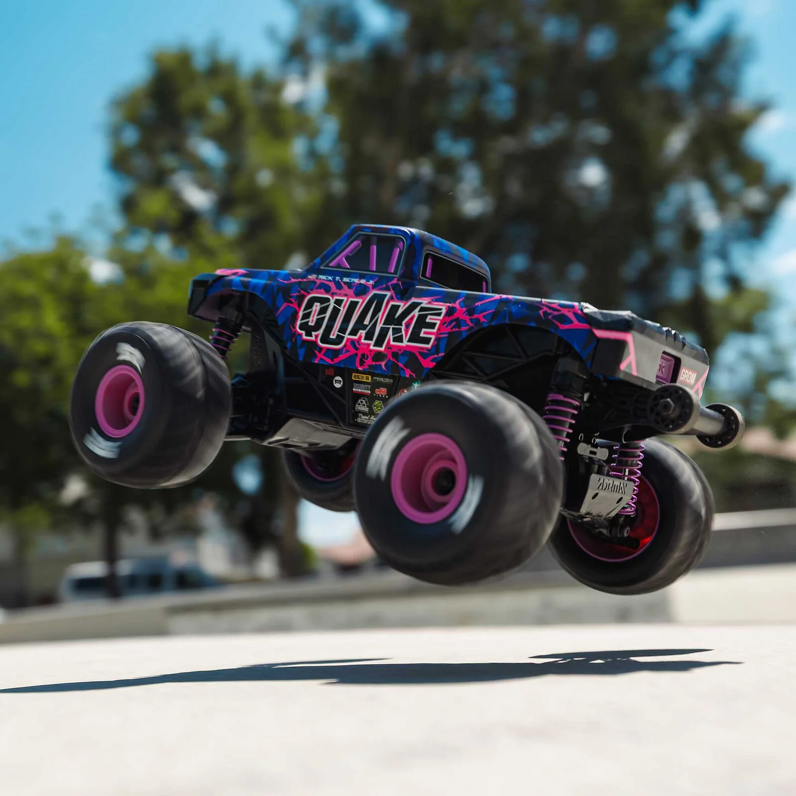 Arrma 1/16 Quake Grom 4X4 RC Monster Truck (Purple) ARA2137T3 - Image 15