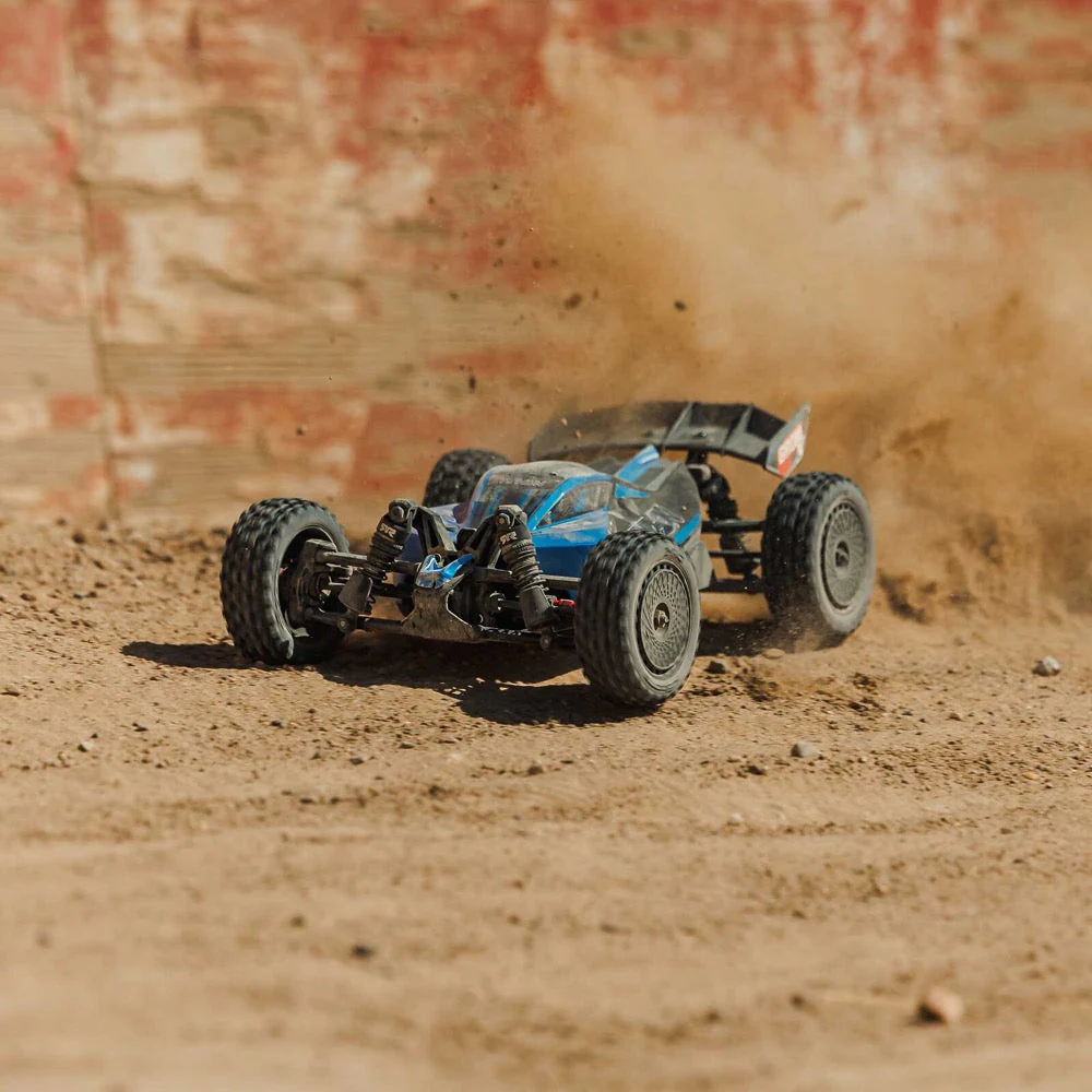 Arrma 1/18 Typhon Grom 4x4 RC Buggy (Blue) ARA2306ST2 - Image 11