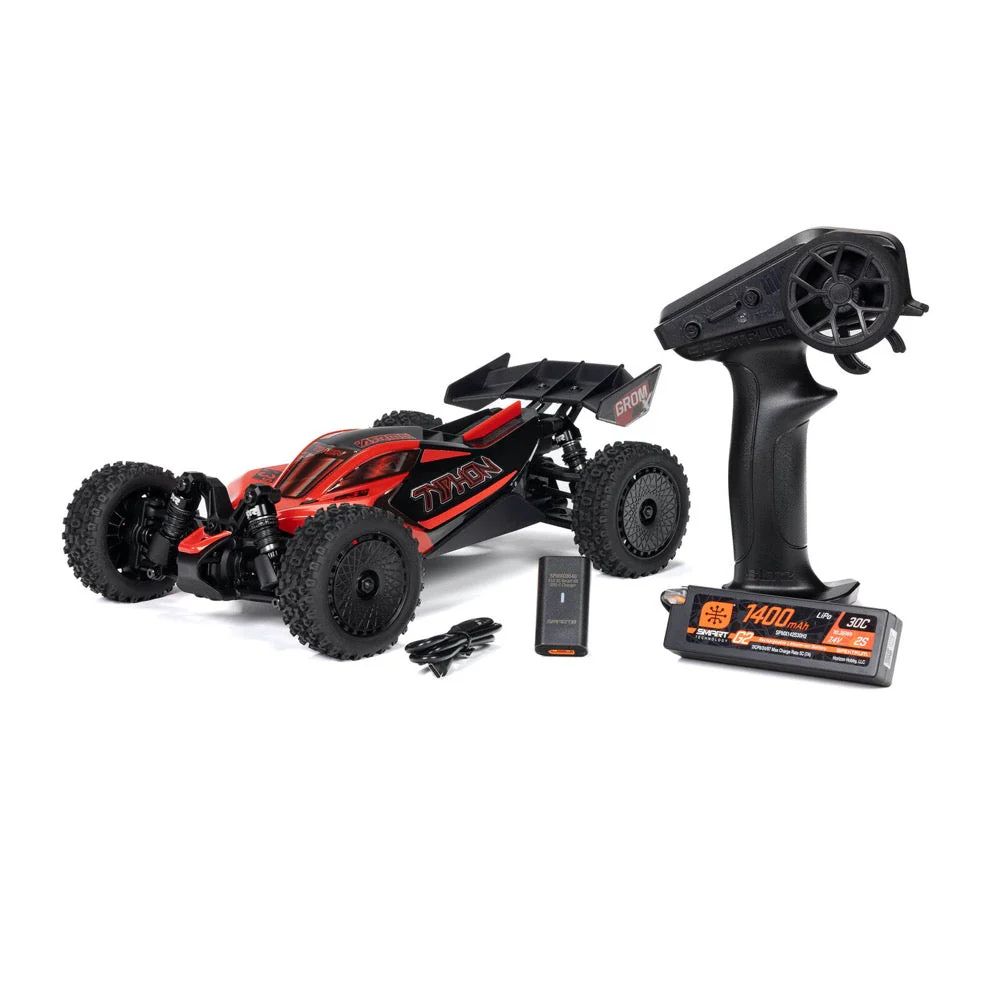 Arrma 1/18 Typhon Grom 4x4 RC Buggy (Red) ARA2306ST1 - Image 7
