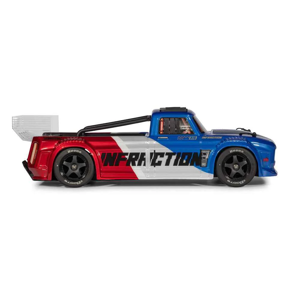 Arrma 1/8 Infraction 223S BLX DSC 4x4 RC Car (Blue/Red) ARA4315V4T1 - Image 3