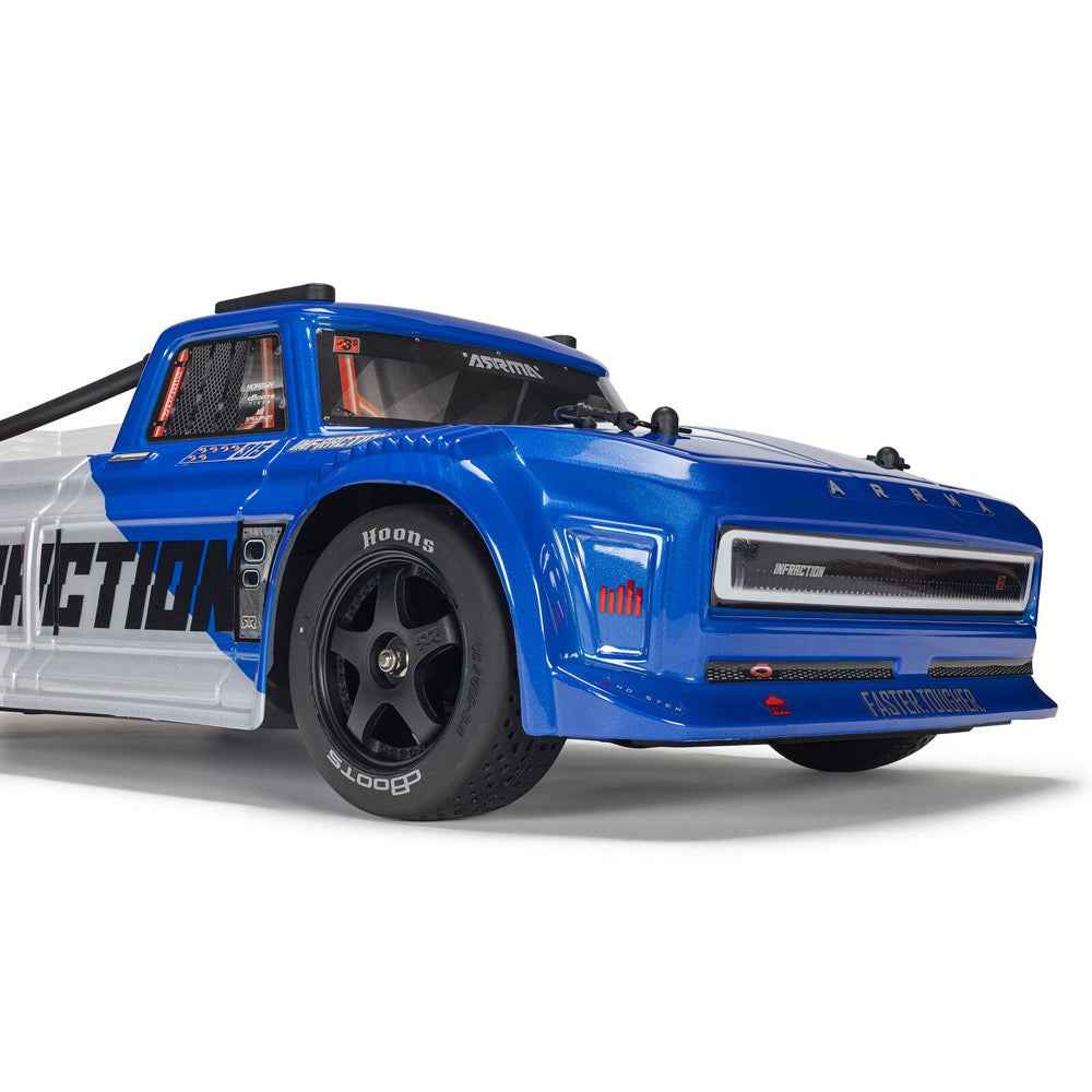 Arrma 1/8 Infraction 223S BLX DSC 4x4 RC Car (Blue/Red) ARA4315V4T1 - Image 7