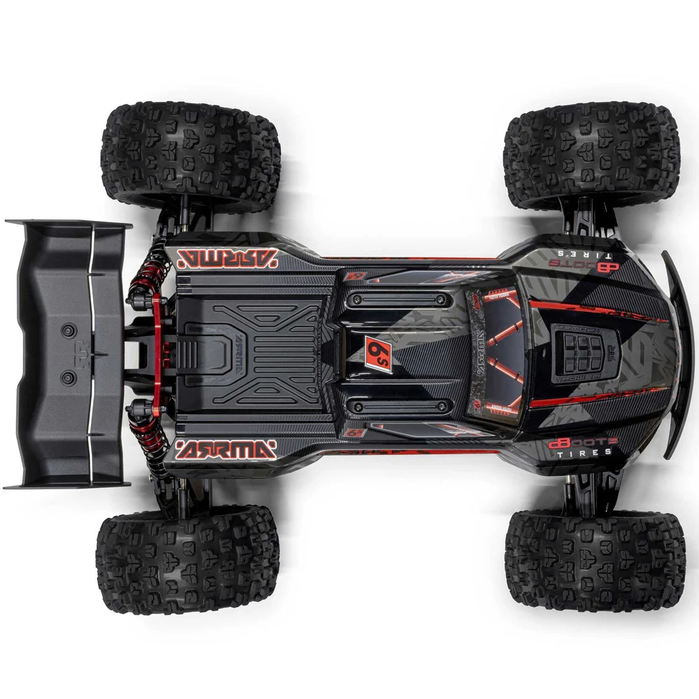 Arrma 1/8 Kraton 6S EXB 4X4 RC Truck (Black) ARA8708V6T1 - Image 7
