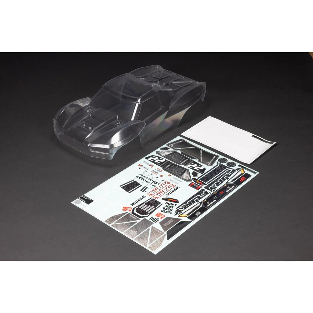 Arrma 1581 Fury Clear Body with Masks and Decals