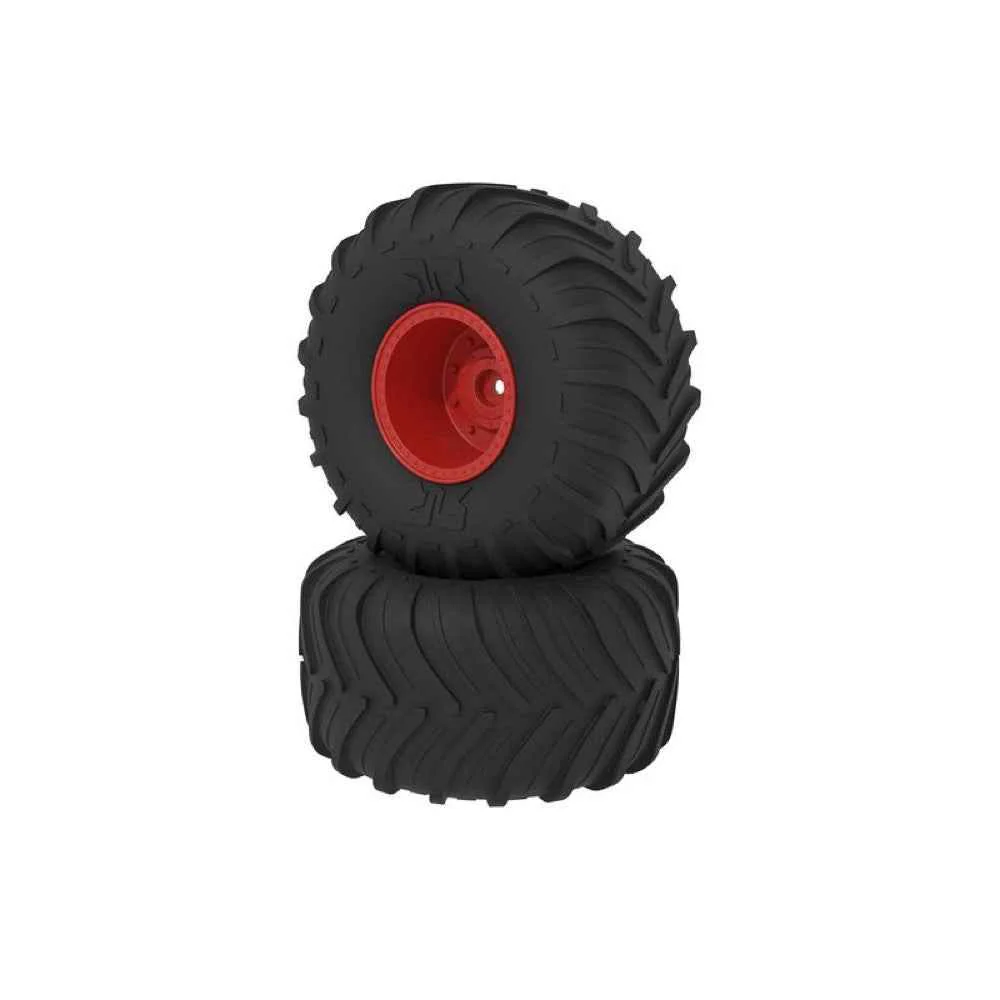Arrma ARA-2534 dBoots Chevron MT Tyre Set Glued Red Gorgon