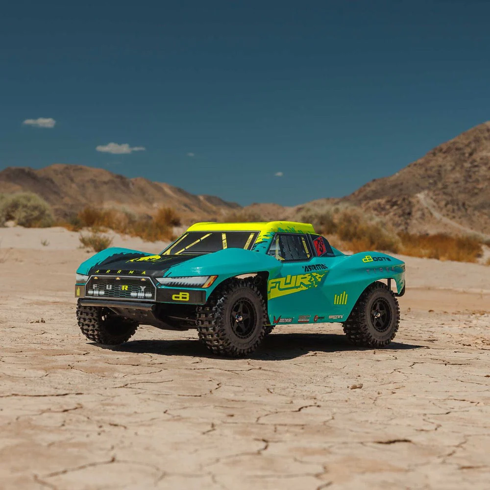 Arrma ARA3521T2 Fury 1/10 2WD 223S BLX Short Course Truck RTR Green - Image 13