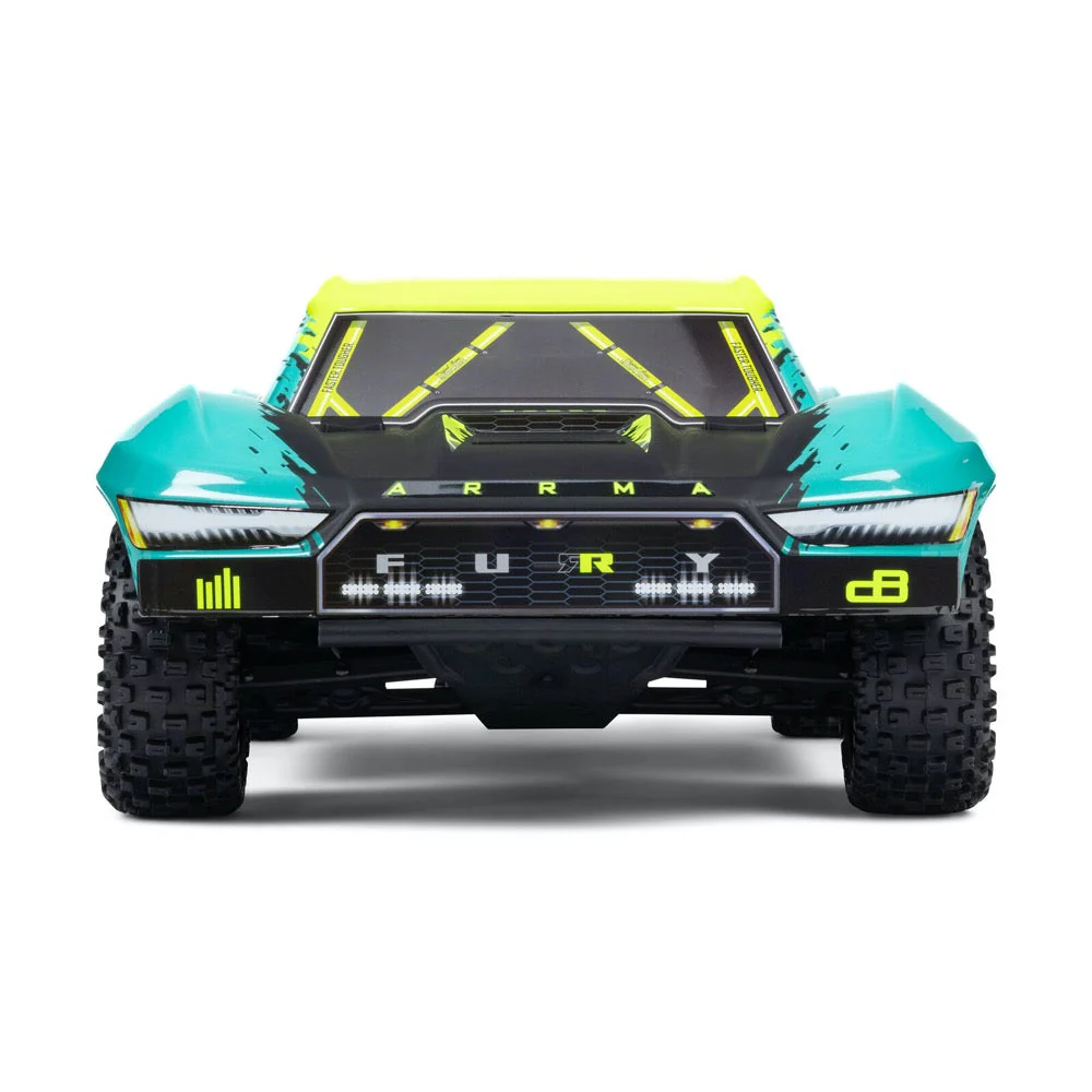 Arrma ARA3521T2 Fury 1/10 2WD 223S BLX Short Course Truck RTR Green - Image 4