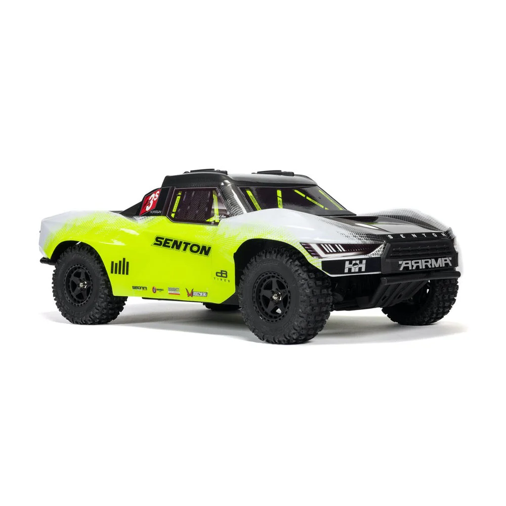 Arrma ARA4303V4T1 Senton 1/10 V4 4X4 223S BLX Short Course Truck RTR Yellow - Image 4