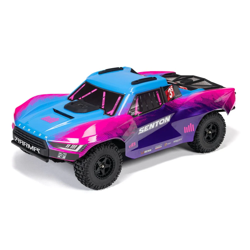 Arrma ARA4303V4T3 Senton 1/10 V4 4X4 223S BLX Short Course Truck RTR Blue - Image 4