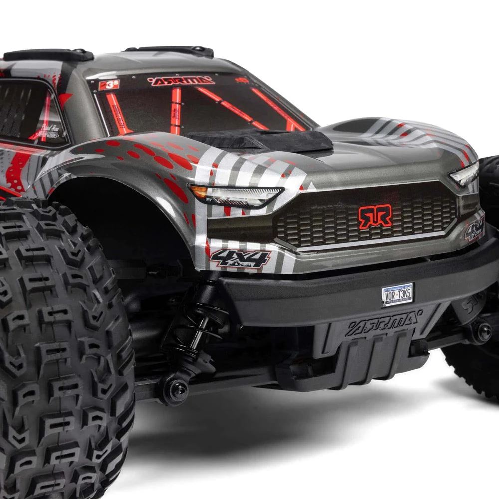 Arrma ARA4305V4T1 Vorteks V4 4X4 223S BLX Stadium Truck RTR Red - Image 10